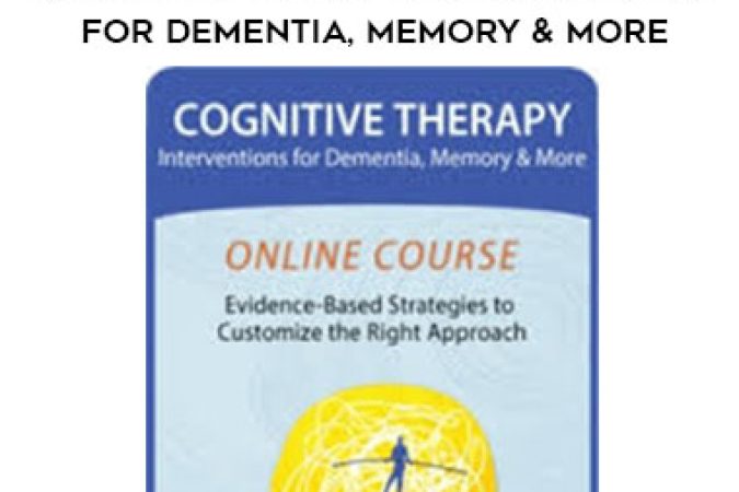 Cognitive Therapy: Interventions for Dementia