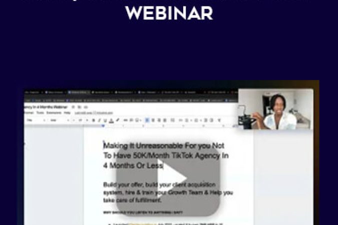 Serge Gatari - $50K/Month TikTok Agency Webinar onnline courses