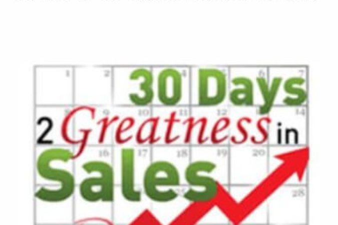 Stan Billue - 30 Days to Greatness in Sales onnline courses