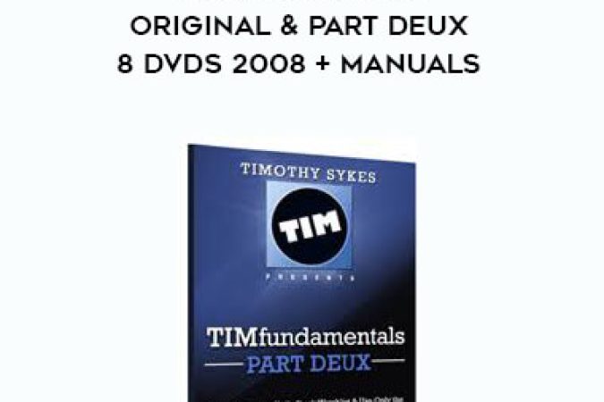 Timothy Sykes - PennyStocking - Original & Part Deux - 8 DVDs 2008 + Manuals onnline courses