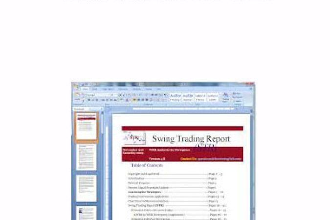 M.A.Perry - Swing Trading Reports onnline courses