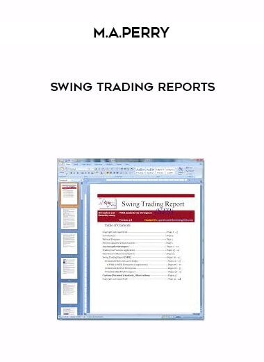 M.A.Perry - Swing Trading Reports onnline courses