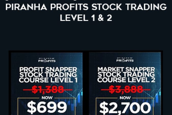 [2021 Updates] 2 Course Bundle Piranha Profits Stock Trading Level 1 & 2 onnline courses