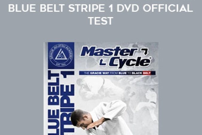 Gracie Academy Master Cycle: Blue Belt Stripe 1 DVD Official Test onnline courses