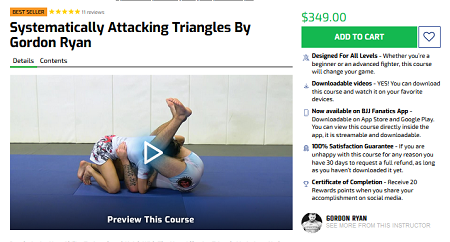 Gordon Ryan - Systematically Attacking Triangles onnline courses