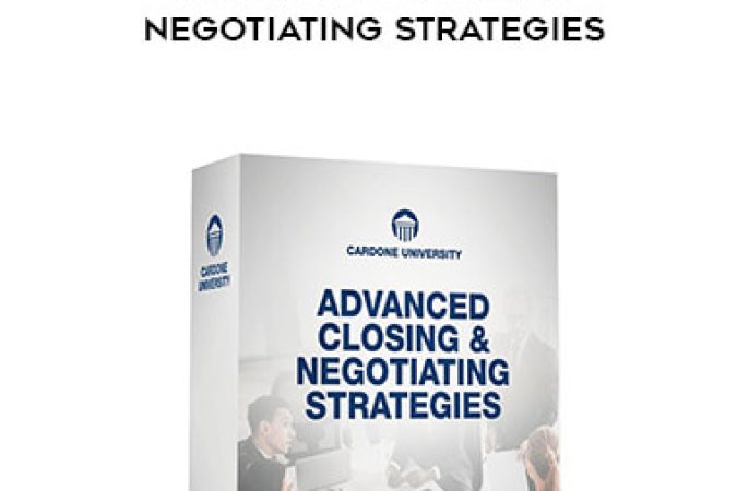 Grant Cardone - Advanced Closing & Negotiating Strategies onnline courses