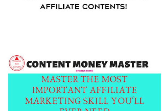 Content Money Master - Make A Bank From Creating Affiliate Contents! onnline courses