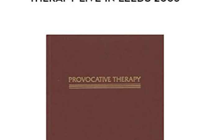 Frank Fardtt Introduces Provocative Therapy Live in Leeds 2005 onnline courses