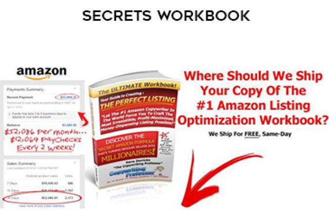 Amazon Listing Optimization Secrets Workbook onnline courses