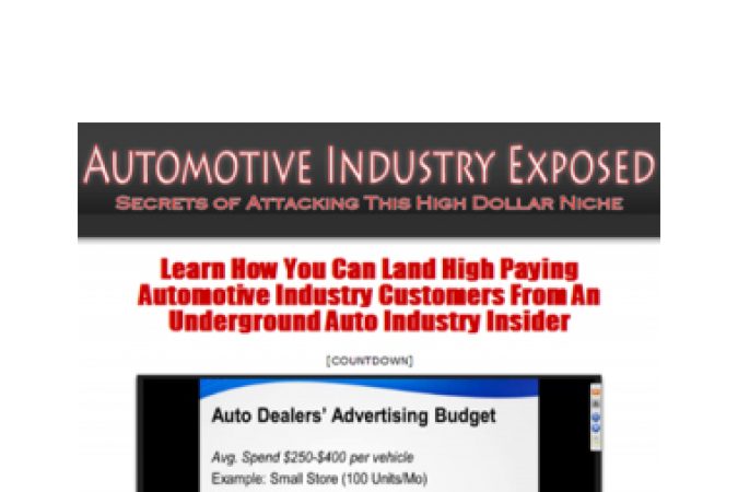 Automotive Industry Exposed onnline courses