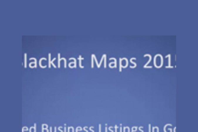 Blackhat Maps 2015 onnline courses