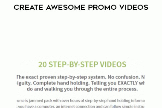 Bryan Harris – MASTER CLASS-How to Create Awesome Promo VIdeos onnline courses