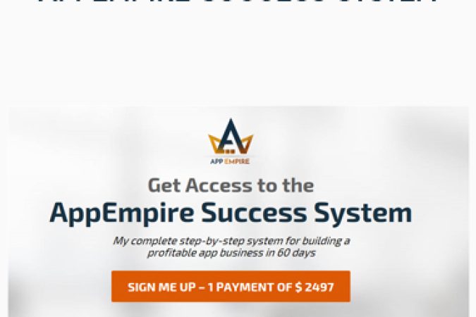 Chad Mureta – AppEmpire Success System onnline courses