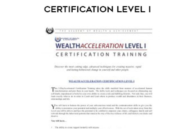 Chris Howard – Wealth Acceleration Certification Level I onnline courses