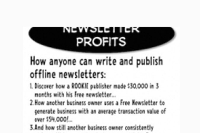 Craig Garber – Newsletter Profits onnline courses