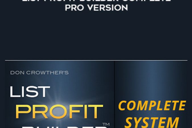 Don Crowther – List Profit Builder Complete PRO Version onnline courses