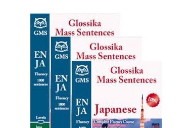 Glossika Japanese Fluency 1-3 onnline courses