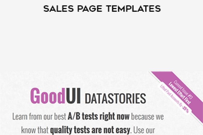 GoodUI – Highest Converting Landing & Sales Page Templates onnline courses