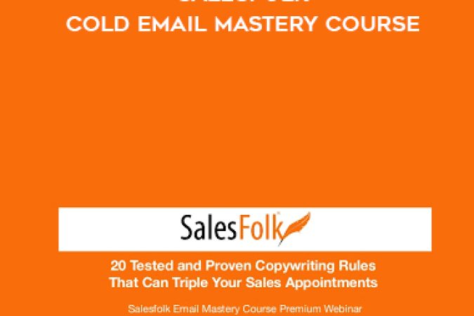 Heather Morgan – Salesfolk – Cold Email Mastery Course onnline courses