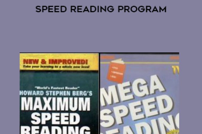 Howard Berg – Mega & Maximum Speed Reading Program onnline courses