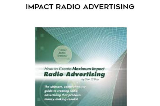 Dan O'Day - How to Create Maximum Impact Radio Advertising onnline courses