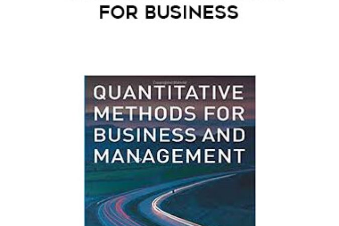 John Buglear - Quantitative Methods for Business onnline courses