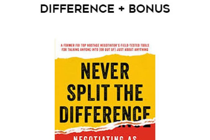 Never Split the Difference + Bonus onnline courses