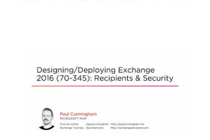 Pluralsight - Deploying Exchange 2016 onnline courses