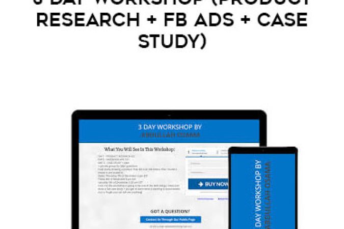 Abdullah Osama - 3 Day Workshop (Product Research + FB Ads + Case Study) onnline courses