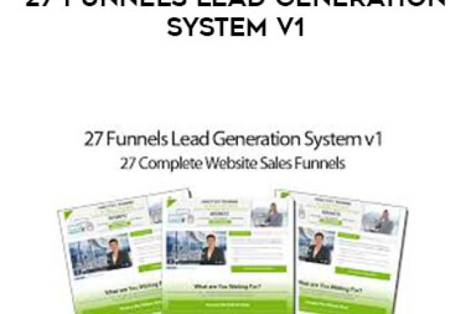 Jeremy Burns - 27 Funnels Lead Generation System v1 onnline courses