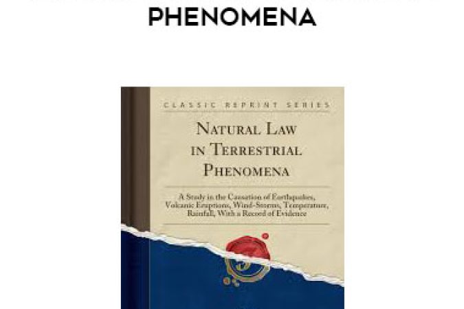 William Dig by - Natural Law in Terrestrial Phenomena onnline courses