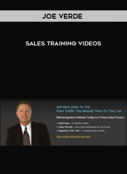 Joe Verde – Sales Training Videos onnline courses