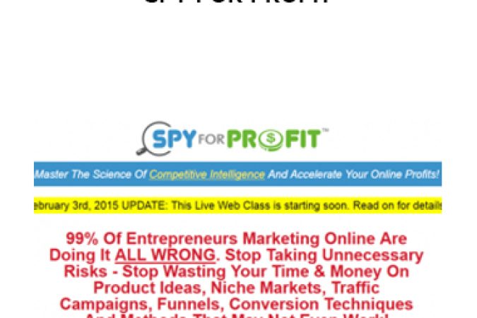 John Reese – Spy for Profit onnline courses