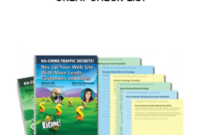 KaChing Traffic – GREAT CHECK LIST onnline courses