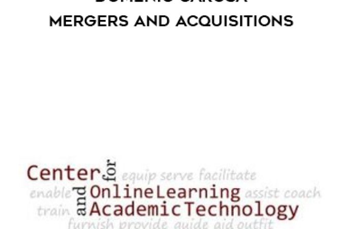 MBE – Domenic Carosa – Mergers and Acquisitions onnline courses