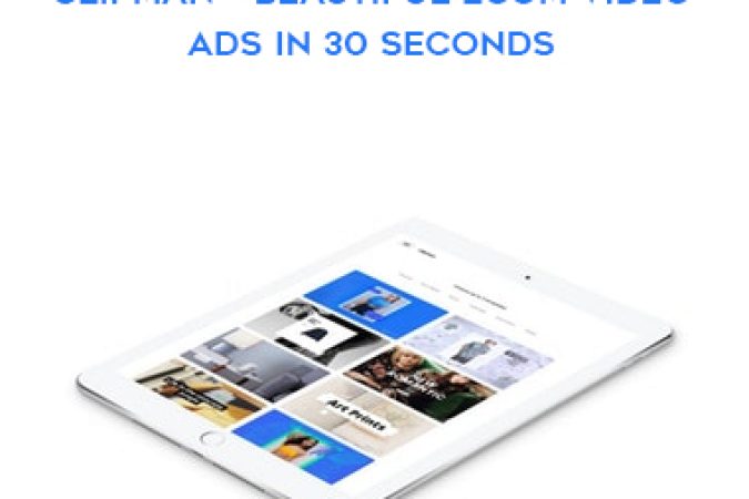 Matt Schmitt and Devin Zander – Clipman – Beautiful eCom Video Ads In 30 Seconds onnline courses