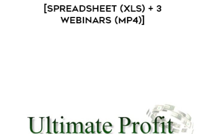 Richard Roop – Ultimate Profit Generator [spreadsheet (XLS) + 3 webinars (MP4)] onnline courses