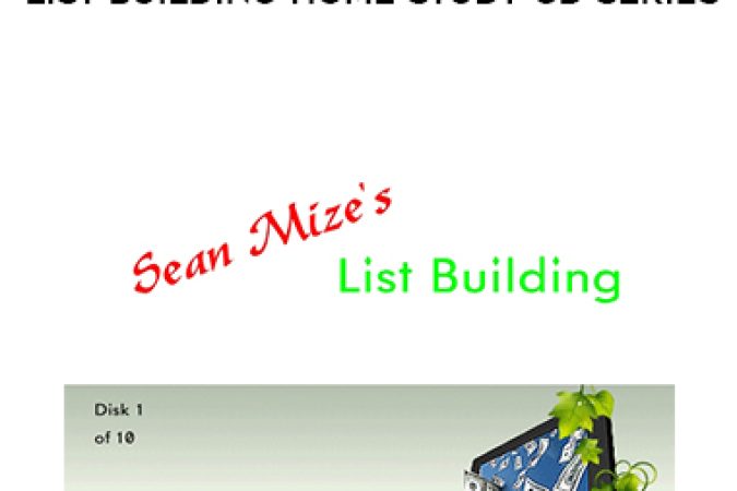 Sean Mize – List Building Home Study CD Series onnline courses