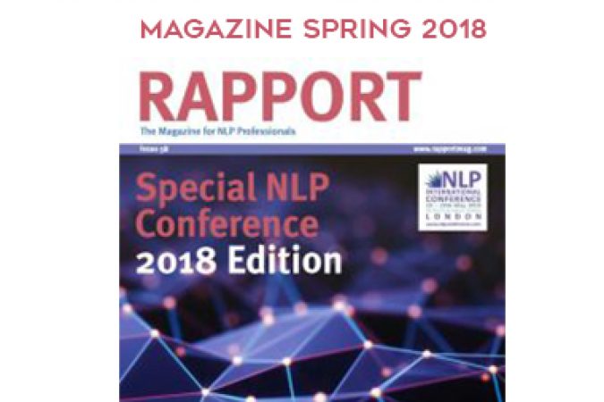 The Association for NLP Rapport Magazine Spring 2018 onnline courses