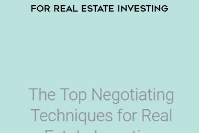 The Wolff Couple – The Top Negotiating Techniques for Real Estate Investing onnline courses