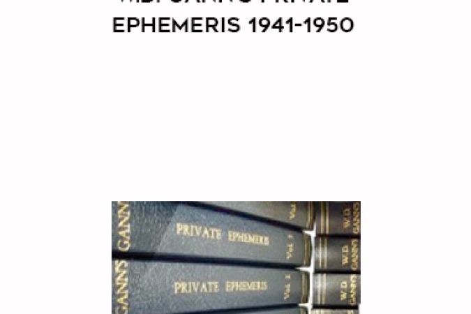 W.D. Gann’s Private Ephemeris 1941-1950 onnline courses